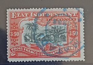 Belgium and Area - Belgian Congo #29 Used Fine Blue CDS