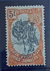 Somali Coast #63 var; Maury 66c Mint/Hinged Fine/VF