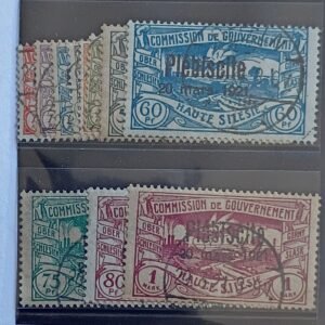British Area N- Z - Upper Silesia #32-42Various1921 Used Fine to VF