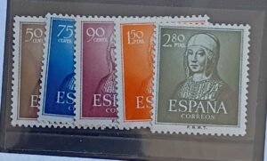 Spain #781-85 Unused/NH VF