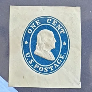 US Postal Stationery and Cut Squares #U19 cent Unused XF