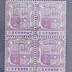 French Colonies and French Area - Mauritius #101; SG 1445 cents Used VF