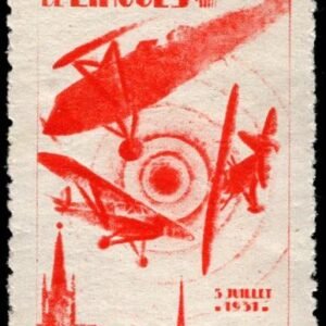 France 1931 Aviation Meet in Limoges Vignette, NH