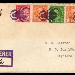 US Indiana, Mexico 552, 558, 682 Fancy Cancel Cover, "Beetle"