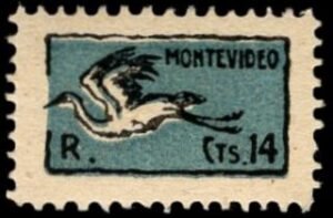 Uruguay 1925 C7 NH VF Picturing Heron