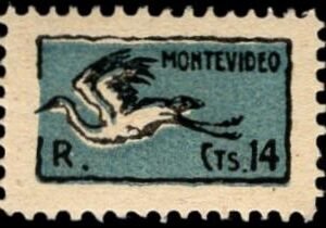 Uruguay 1925 C7 NH VF Picturing Heron