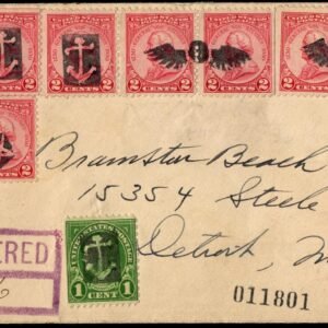 US Florida, Stuart 632, 689 Fancy Cancel Cover, "Winged Globe, Anchor, Star"