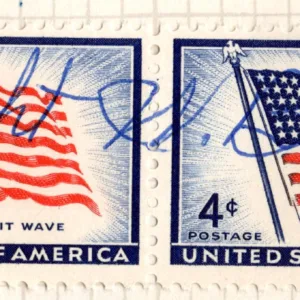 US 1094 Pair NH Signed by Dwight Burney Lt. Gov. of Nebraska