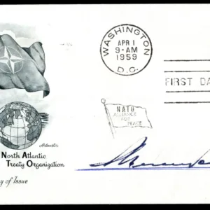 US #1127 FDC Signed by Wesley Powell, Gov of NH