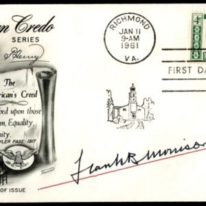 US #1144 FDC Signed by Frank B. Morrison, Gov. of NE