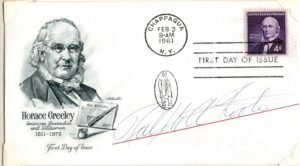 US 1172 FDC Signed Ralph Foote, Lt Gov. of Vermont