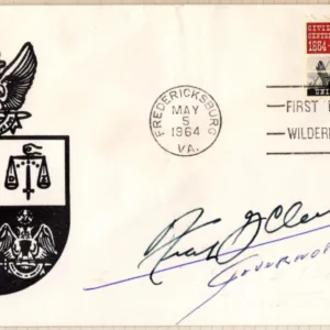 US 1181 FDC Signed by Frank J. Clement Governor of Tennessee