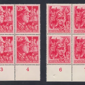 Germany B292 - B293 VF NH Margin Blocks of 4