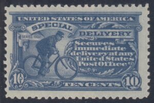 US E11 Special Delivery NH F-VF Dark Ultramarine "Pink Back"