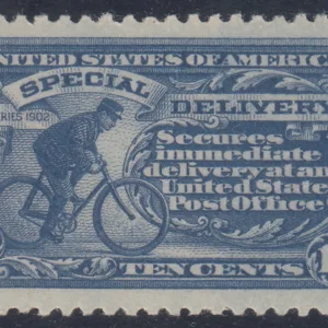US E11 Special Delivery NH F-VF Dark Ultramarine "Pink Back"