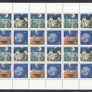 Russia #5833-36 1989 Space Achievements M/S of 6 Blocks