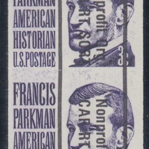 US Error #1297c VF Bureau Precanceled Imperf Pair, Dull gum