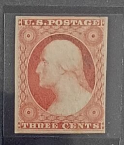 US Classics - US #11 Unused/Hinged, disturbed OG VF