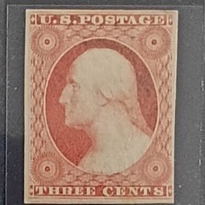 US Classics - US #11 Unused/Hinged, disturbed OG VF