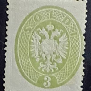 Italy and Italian Area - Lombardy-Venetia (Austrian Offices) #16 Unused/OG, LH for this Fine