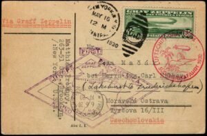 US C13 XF on VF Card NY to Czechoslovakia