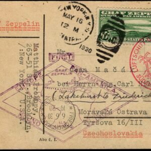 US C13 XF on VF Card NY to Czechoslovakia