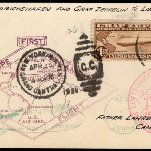 US C14 F-VF on VF Round Trip Card