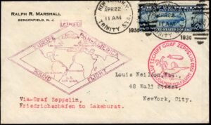 US C15 F-VF on VF Cover, Round Trip