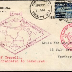 US C15 F-VF on VF Cover, Round Trip
