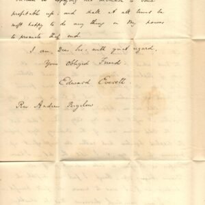 US 1839 Letter From and Signed by Edward Everett, Gov. of MA