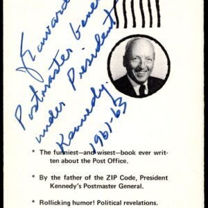 US Pamphlet Re. his Book Signed by J. Edward Day , PMG